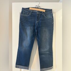 Apt. 9 Women's Dark Blue Capri Leg Jeans